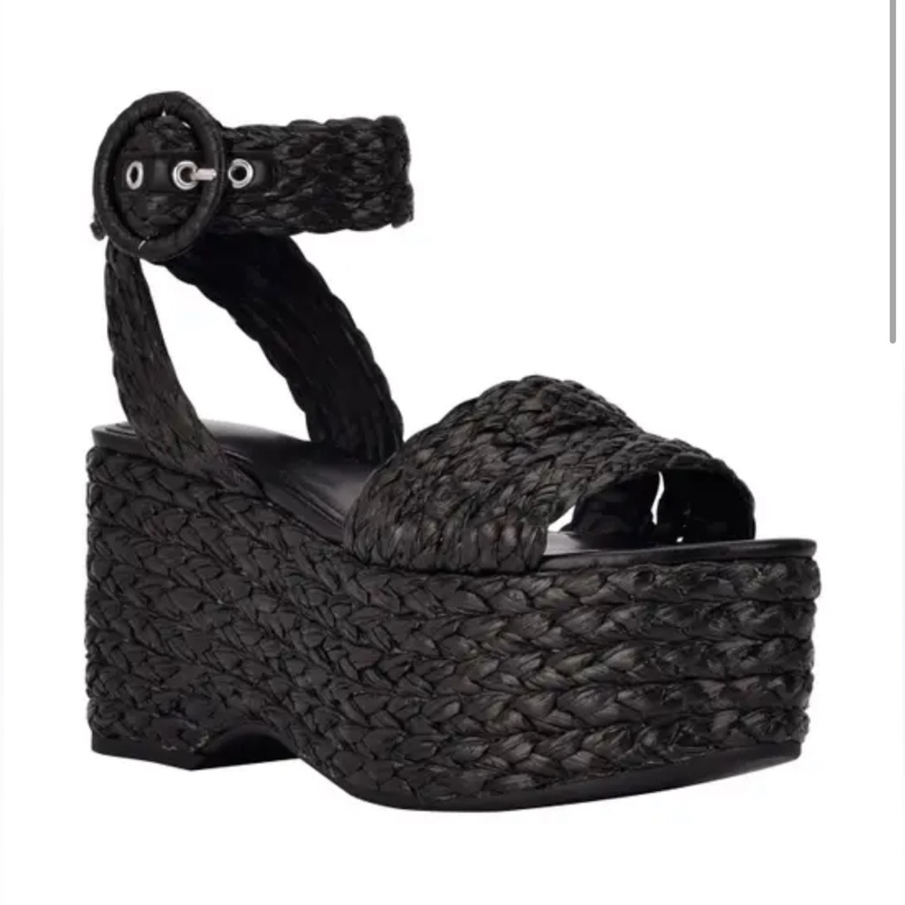 Marc fisher Marcell woven sandals black 6.5